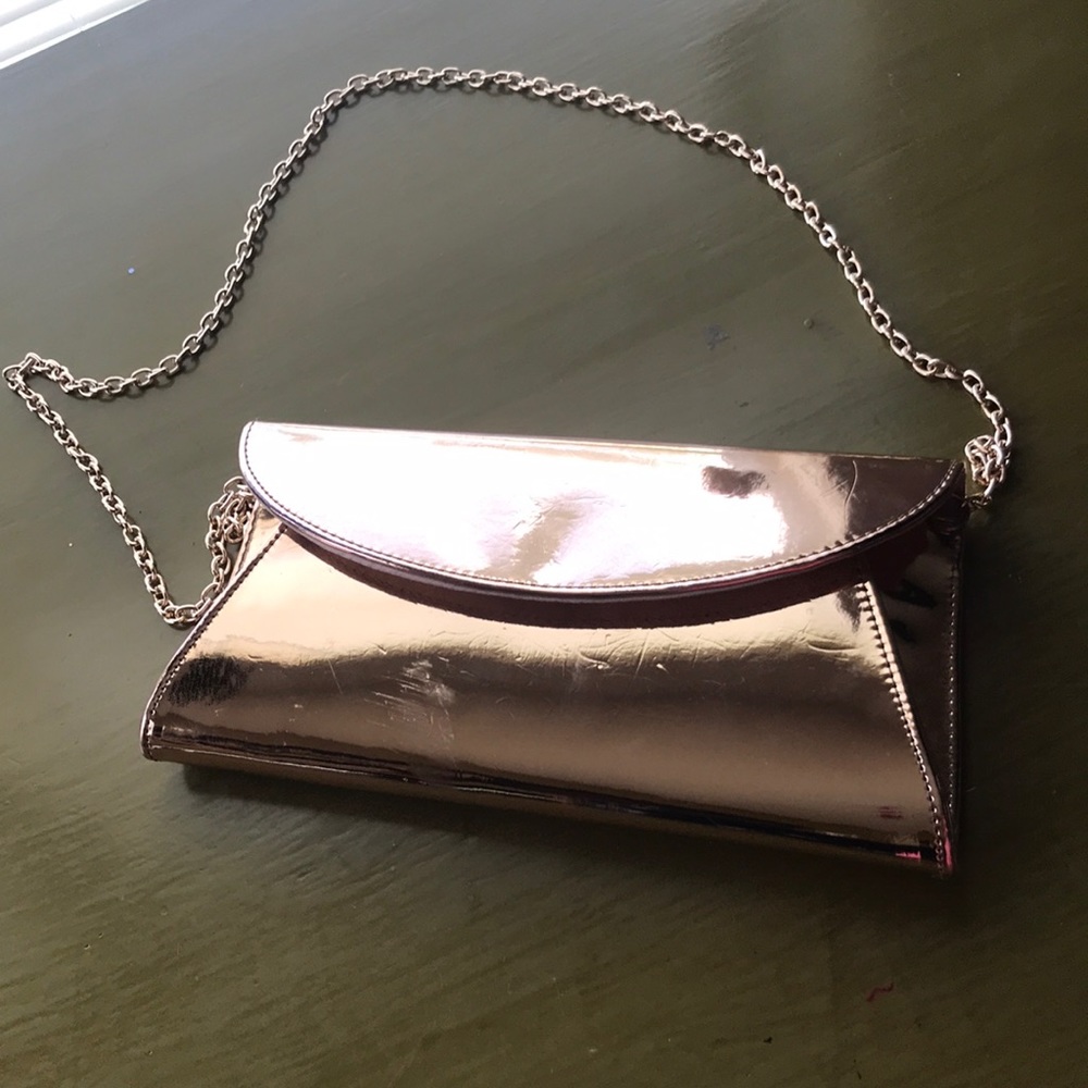 Steve Madden Rose Gold Clutch